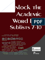 Unlock The Academic Wordlist Sublists 7-10-9781912579709