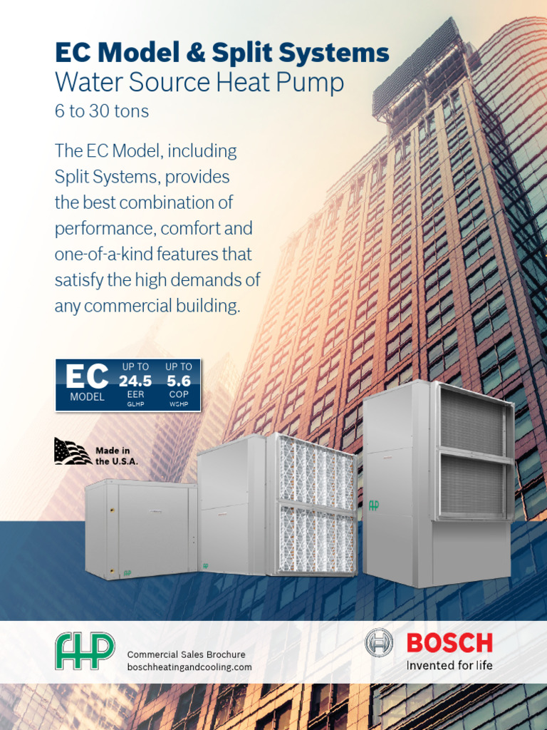 Bosch FHP EC Brochure US PDF Thermal Insulation Electric Power