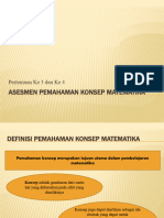 Pertemuan 2 Asesmen Pemahaman Konsep Matematika