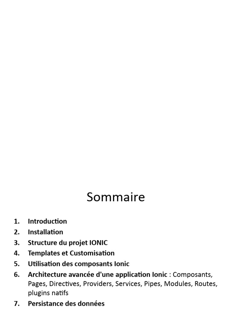 Tutoriel sur Ionic 4 et son écosystème | PDF | Application mobile ...