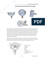 WYN-X Vibration-Proof (Liquid Filled) Pressure Gauge: An Instrument Company in USA