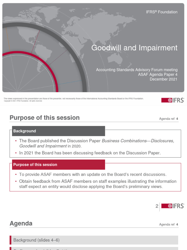 06-03 ASAF Agenda Paper AP04 Goodwill and Impairment Presentation (For ...