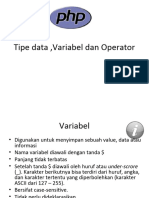 Tipe Data, Variabel Dan Operator