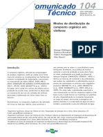 Modos de Distribuição de Composto Orgânico em Viníferas