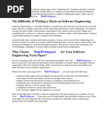 Software Engineering Term Paper Topics