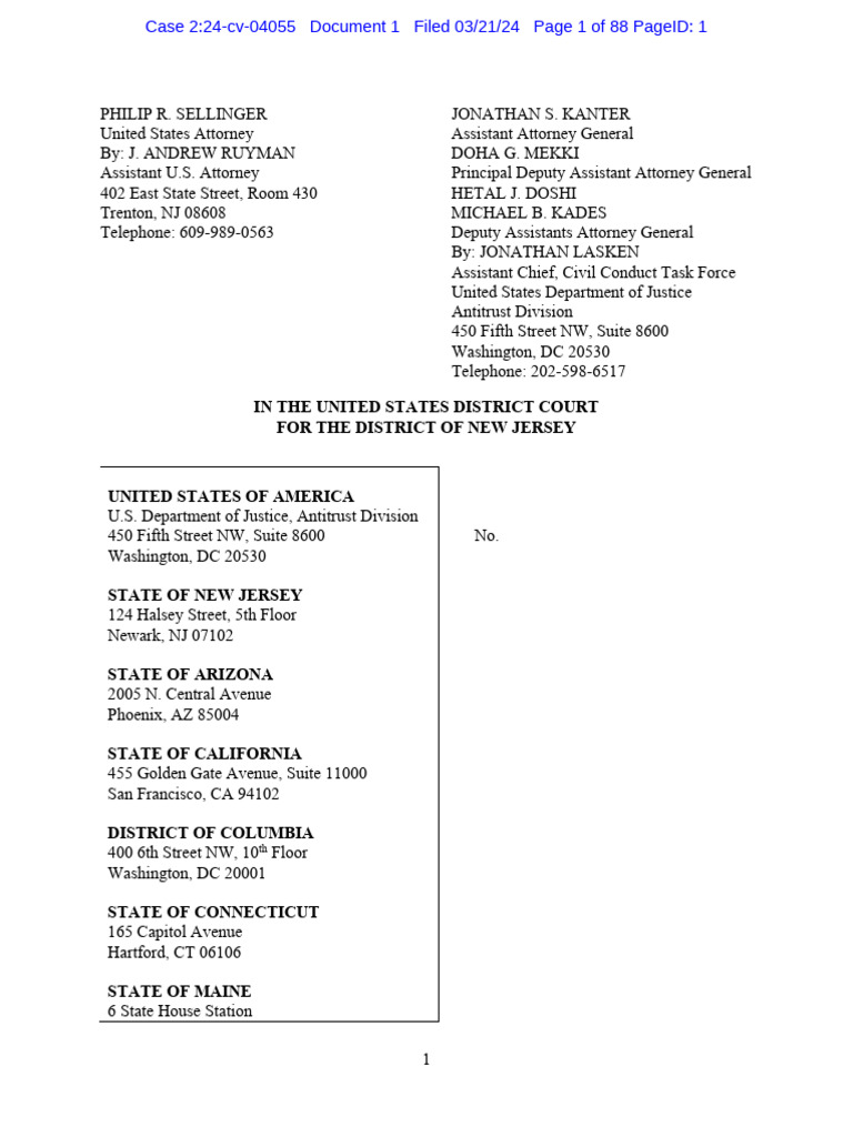 US vs. Apple Inc Lawsuit PDF Apple Inc. I Phone