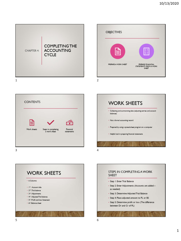 Completing the Accounting Cycle Guide | PDF | Balance Sheet | Equity ...