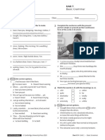 Basic Grammar Unit1 Without Answers