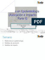 Medidas en Epidemiología - Asociación e Impacto MED2029 - 2024