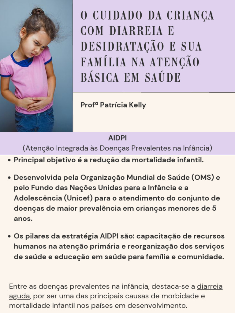 Cuidados com Diarreia e Desidratação Infantil | PDF | Diarreia ...