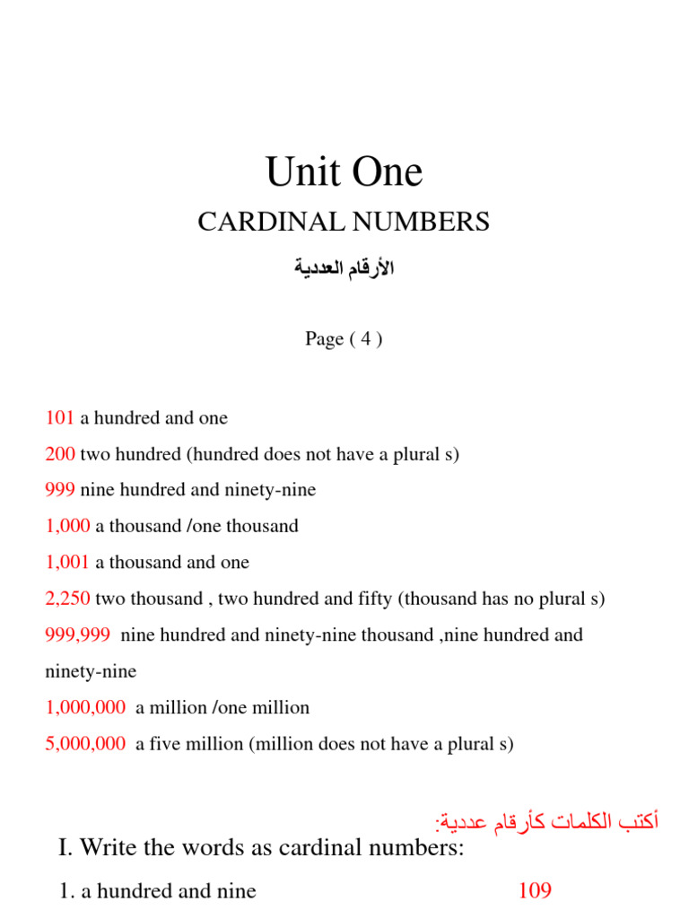 Unit One - Part 2 | PDF