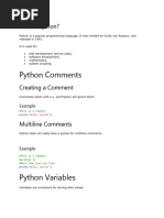 Introduction To Python