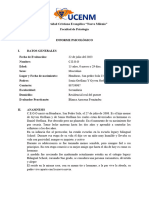 Formato para Informe de Paciente.