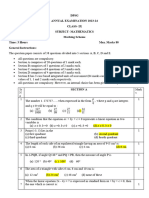 Marking Scheme Sample Question Paper GR 9