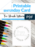 V1 - Birthday Card For Brush Lettering - NhuanDaoCalligraphy