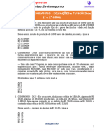 CESGRANRIO - MATEMÁTICA - EQUAÇÕES e FUNÇÕES Do 1° e 2° GRAU