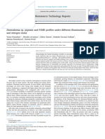 Desmodesmus Sp. Pigment and FAME Profiles Under Different Illuminations