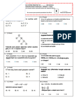 2021-2022 EĞİTİM-ÖĞRETİM YILI .ORTAOKULU Matematik Dersi 8.siniflar 1. Dönem 1. Yazili