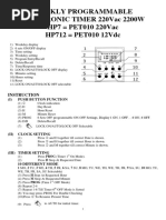 THC15A Digital Timer Manual | PDF | Switch | Electric Power
