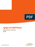 Syngo - Via WebViewerOM WebClient VA20B US SAPEDM P02-040.621.34.01.24 WV VA20B