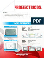 Proeléctricos - Tapas - Metalicas