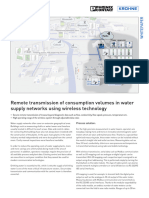 Remote Transmission of Consumption Volumes in Water
