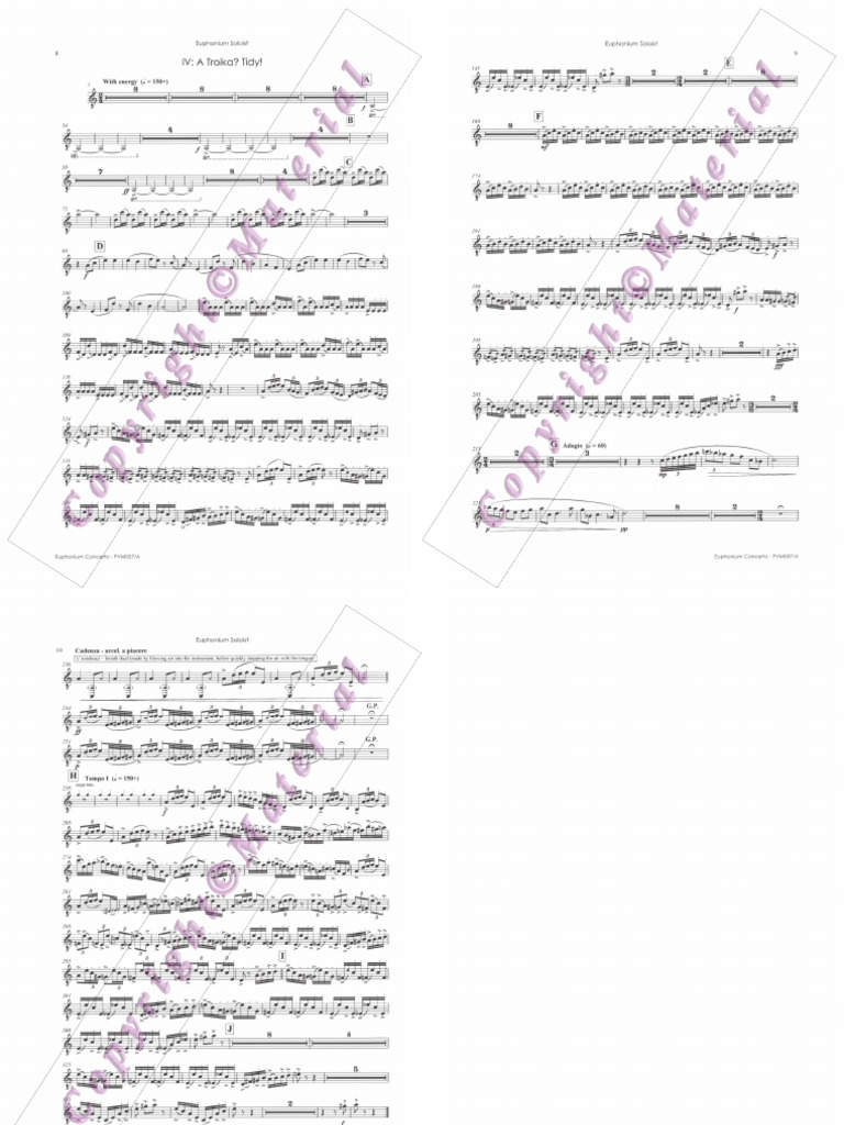 Jm50850 Euphonium Concerto Mv Iv A Troika Tidy Pdf