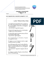 4ºbásico Ensayo Simce Lenguaje Las Tres Hachas