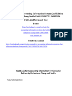 Test Bank For Accounting Information Systems 2Nd Edition Richardson Chang Smith 1260153150 9781260153156 Full Chapter PDF