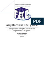 Arquitecturas CISC y RISC Ensayo Sobre C