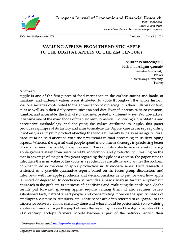 VALUING_APPLES_FROM_THE_MYSTIC_APPLE_TO PDF Apple Demand