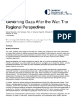 Governing Gaza After The War The Regional Perspectives - Carnegie Endowment For International Peace