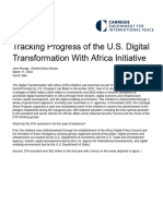 Tracking Progress of The U.S. Digital Transformation With Africa Initiative - Carnegie Endowment For International Peace