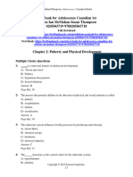 Test Bank For Adolescence Canadian 1St Edition Mcmahan Thompson 0205843719 9780205843718 Full Chapter PDF