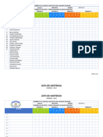 LISTA DE ASISTENCIA Febrero