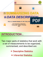 CH3 Summarizing Data Description
