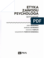 Etyka Zawodu Paychologa Brzeziński