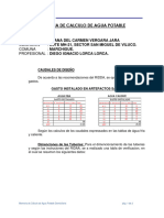 Memoria de Calculo de Agua Potable Juana Vergara