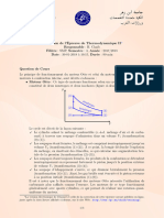 FPO SMP DS Thermodynamique II 2018-01-30 Correction