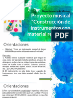 MÚSICA PPT Proyecto Instrumentos Con Material Reciclado