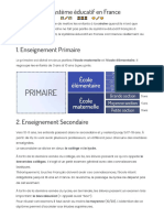 sistema escola em francês