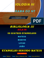 Aula 02 - Bibliologia III - Evangelhos