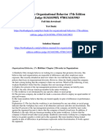 Test Bank For Organizational Behavior 17Th Edition Robbins Judge 013410398X 9780134103983 Full Chapter PDF