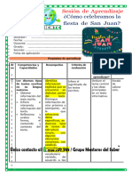 3° Sesión Día 1 Com Cómo Celebramos La Fiesta de San Juan Unidad 4 Semana 4