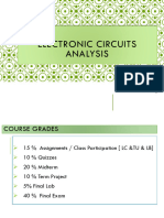 LEC 1 - Electronic Circuits Analysis