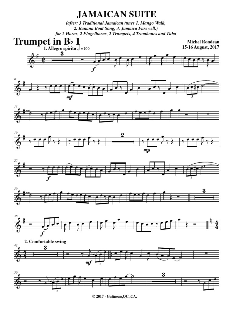 Jamaican Suite | PDF