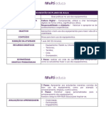 Sugestão de Plano de Aula