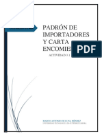 Actividad 3.1 Padrón de Importadores y Carta Encomienda