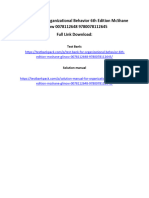 Test Bank For Organizational Behavior 6Th Edition Mcshane Glinow 0078112648 9780078112645 Full Chapter PDF