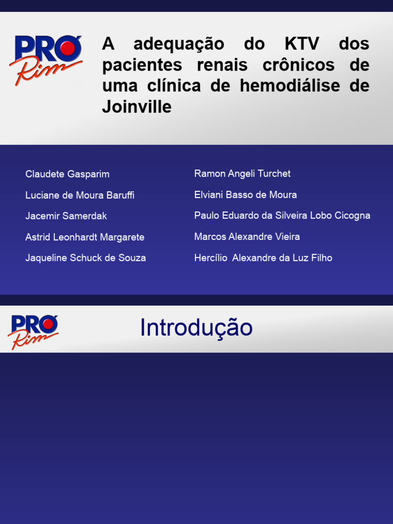 Adequação do KTV em Hemodiálise | PDF | Ciências e Matemática